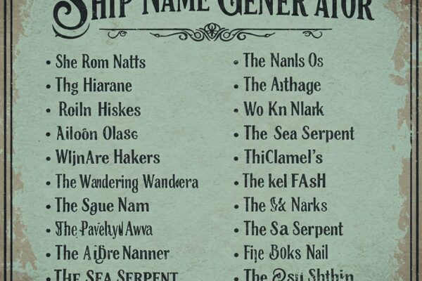 ship name generator