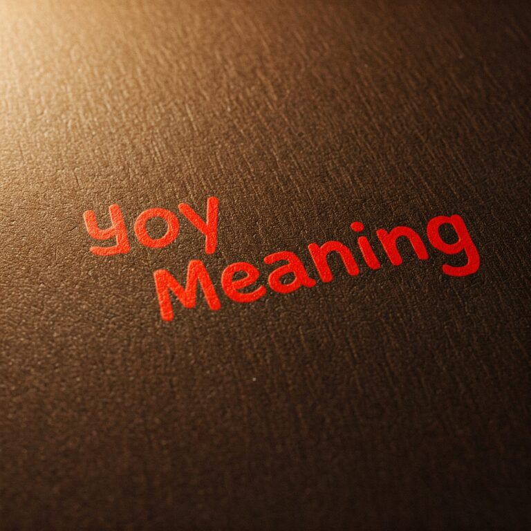 yoy meaning