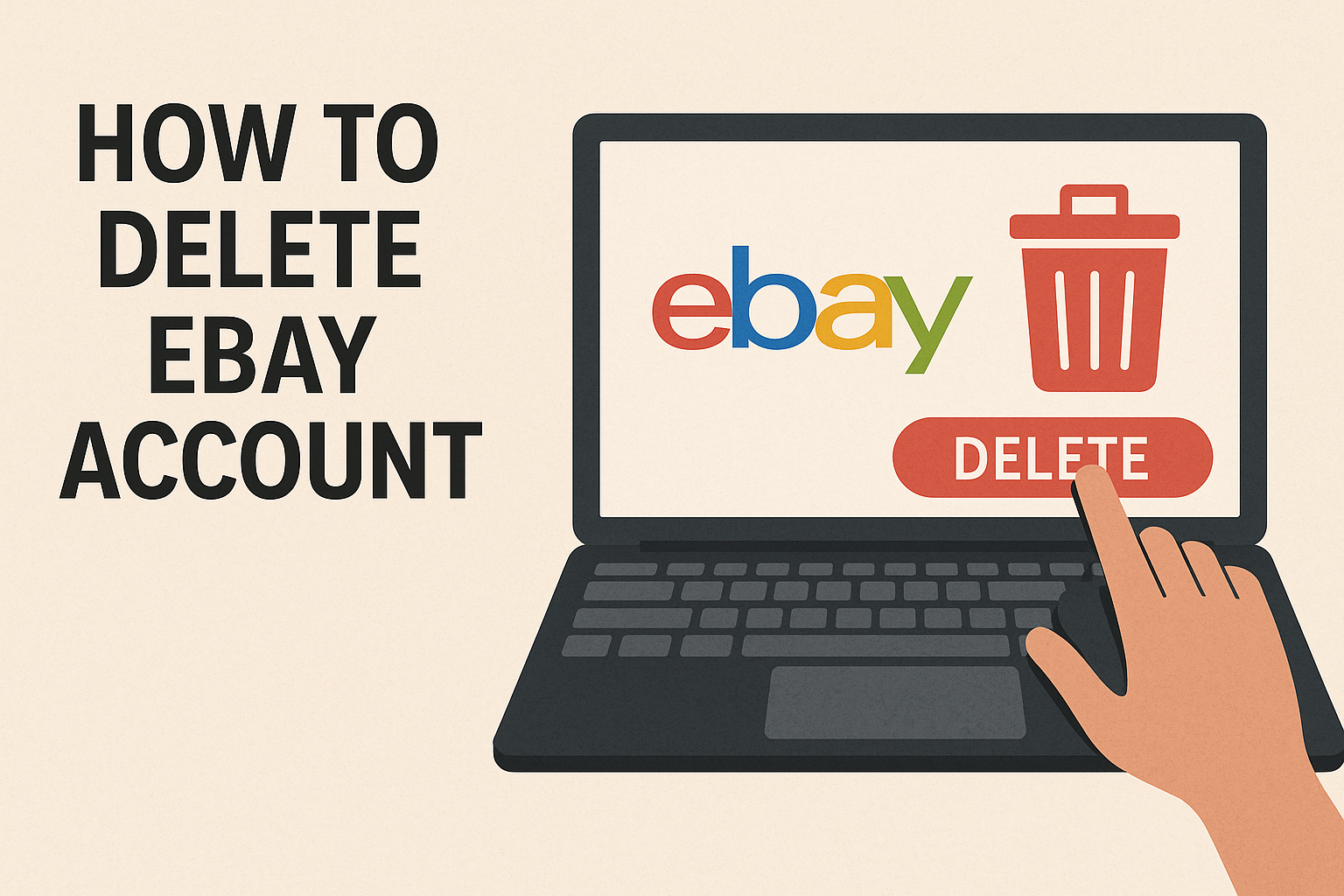 how to delete ebay account